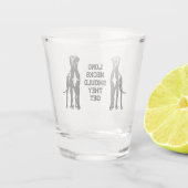 Reuzen Dane Koppel Shotglas Shot Glas (Achterkant)