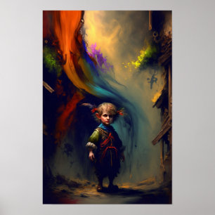 Reuzen Dwerg Rogue Fantasy Poster RPG Kunst 2