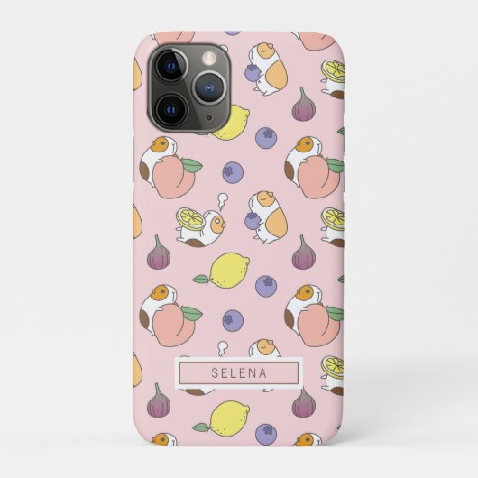 Reuzen en cavia’s in perzikroze Case-Mate iPhone case (Achterkant)