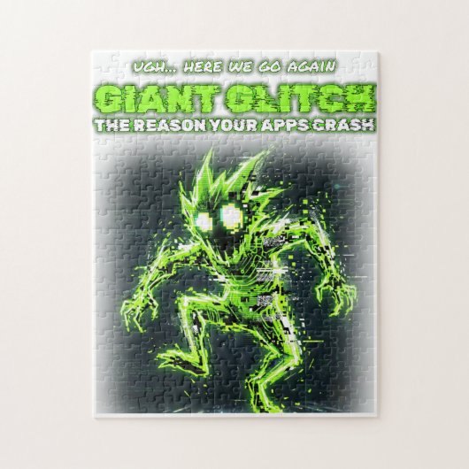 Reuzen Glitch Monster Puzzel (Verticaal)