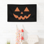 Reuzen Jack O' Lantern Gezicht Halloween Pompoen Spandoek (Insitu)