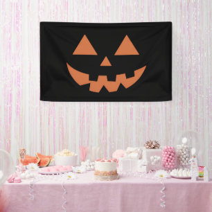 Reuzen Jack O' Lantern Gezicht Halloween Pompoen Spandoek