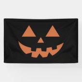 Reuzen Jack O' Lantern Gezicht Halloween Pompoen Spandoek (Horizontaal)