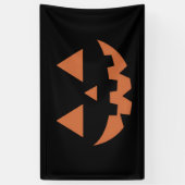 Reuzen Jack O' Lantern Gezicht Halloween Pompoen Spandoek (Verticaal)