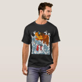Reuzen Koi en Samurai T-shirt (Voorkant volledig)