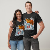 Reuzen Koi en Samurai T-shirt (Unisex)