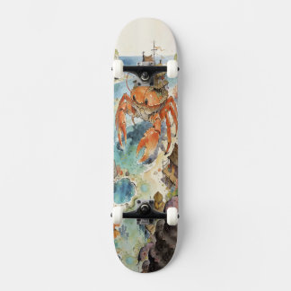 Reuzen Krab Eiland Dorp Persoonlijk Skateboard
