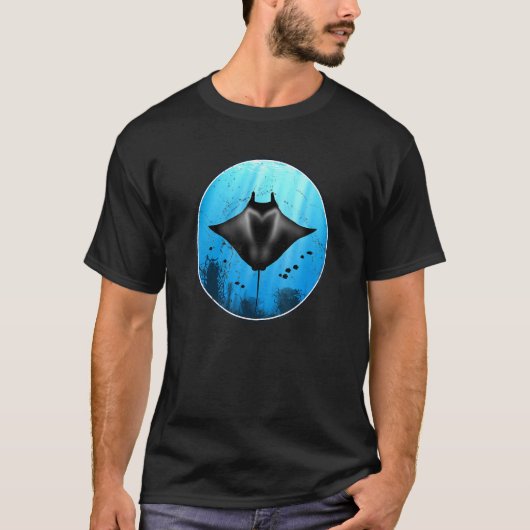 Reuzen Manta Rog En Vis T-shirt (Voorkant)