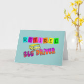 Reuzen met buschauffeur in ruste kaart (Gele Bloem)