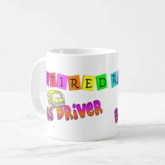 Reuzen met buschauffeur in ruste koffiemok (Voorkant links)