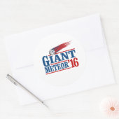 Reuzen Meteor 2016 Ronde Sticker (Envelop)