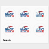 Reuzen Meteor 2016 Ronde Sticker (Vel)