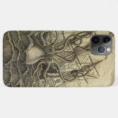 Reuzen Octopus Antieke 1801 Ets Case-Mate iPhone Case (Achterkant (horizontaal))