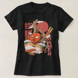 Reuzen Octopus Tentakel Ramen Kom T-shirt
