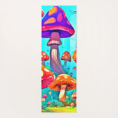 Reuzen Paddenstoel Cartoon Kunst Yogamat (Achterkant)