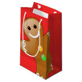 Reuzen Peperkoekman Klein Cadeauzakje (Voorkant Gekanteld)