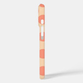 Reuzen retro stippen - sherbet oranje Case-Mate iPhone case (Achterkant / Links)