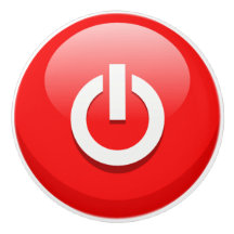 Reuzen Rode Power Knop