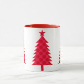 Reuzen Rode Stippen Kerstboom Mok (Midden)