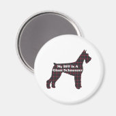 Reuzen Schnauzer BFF Magneet (Voorkant / Achterkant)