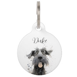 Reuzen Schnauzer honden ID-tag Huisdierpenning