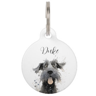 Reuzen Schnauzer honden ID-tag Huisdierpenning