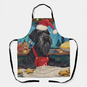 Reuzen Schnauzer Kerstbakfeest: Festieve Kerstmis Schort