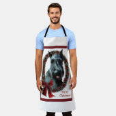 Reuzen Schnauzer Kerstmis Schort (Gedragen)