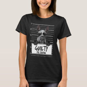 Reuzen Schnauzer Mugshot Schuldig Hond T-shirt