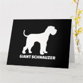 reuzen schnauzer premium kaart (Gele Bloem)