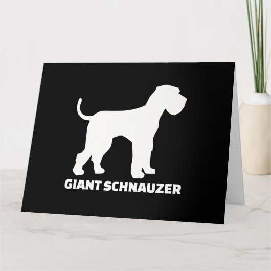 reuzen schnauzer premium kaart (Voorkant)