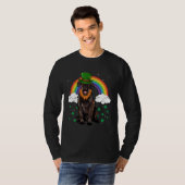 Reuzen Schnauzer St. Patrick's Day Leprechaun T-shirt (Voorkant volledig)