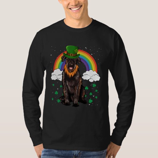 Reuzen Schnauzer St. Patrick's Day Leprechaun T-shirt (Voorkant)