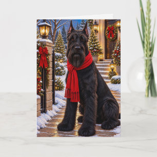 Reuzen Schnauzer Vakantie  Feestdagen Kaart