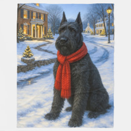 Reuzen Schnauzer Vakantie Fleece Deken