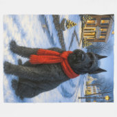 Reuzen Schnauzer Vakantie  Fleece Deken (Voorkant (Horizontaal))