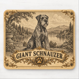 Reuzen Schnauzer, Vintage Heritage Dog Muismat