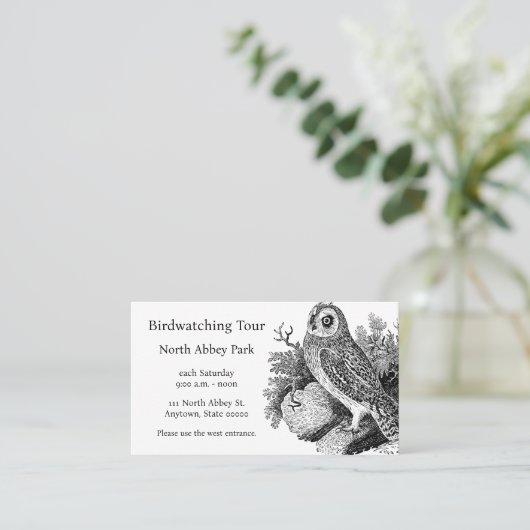 Reuzenbaars Visitekaartje (Staand voorkant)