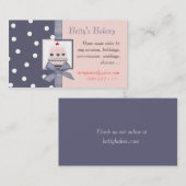 Reuzenblauw en roze Visitekaartje (Voorkant / Achterkant)