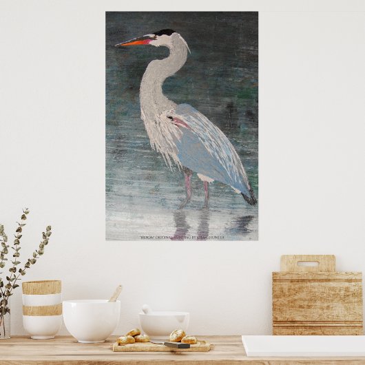 Reuzenblauwe hert poster (Keuken)