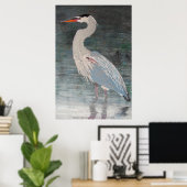 Reuzenblauwe hert poster (Thuiskantoor)