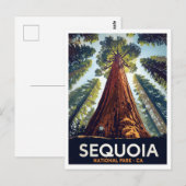 Reuzenbomen in Sequoia National Park Briefkaart (Voorkant / Achterkant)