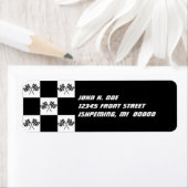 Reuzenbreker markeert retouradreslabels etiket (Insitu)