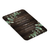 Reuzenbruin Eucalyptus botanisch donker hout Magneet (Rechterzijde)