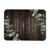 Reuzenbruin Eucalyptus botanisch donker hout Magneet (Horizontaal)
