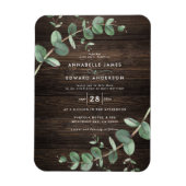 Reuzenbruin Eucalyptus botanisch donker hout Magneet (Verticaal)