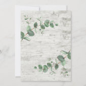 Reuzenbruin Eucalyptus botanisch wit hout Kaart (Achterkant)