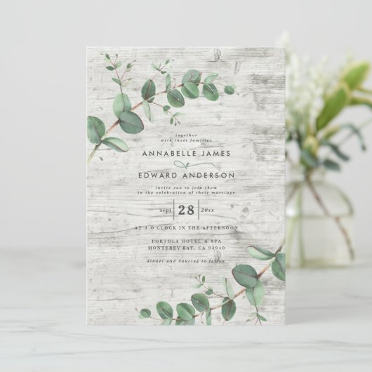 Reuzenbruin Eucalyptus botanisch wit hout Kaart (Staand voorkant)