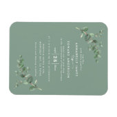 Reuzenbruin Eucalyptus botanische sage groen Magneet (Horizontaal)