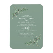 Reuzenbruin Eucalyptus botanische sage groen Magneet (Verticaal)